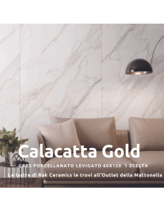 Rak Ceramics Calacatta Africa Gold 60x120|Outlet della Mattonella-50%