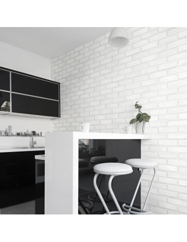 Listello in gres porcellanato Strett cm 6 x 25 bianco