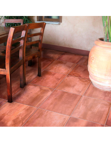 Gres porcellanato effetto cotto cm 34x34 di Ceramica San Giovanni.