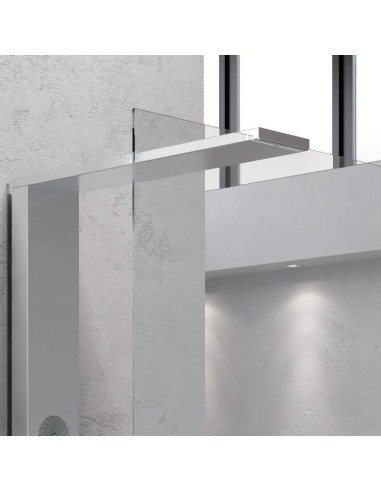 Parete doccia Walk In + colonna multifunzione idromassaggio