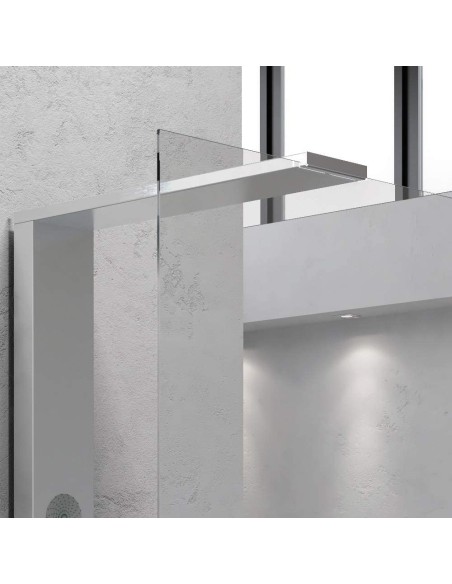 Parete doccia Walk In + colonna multifunzione idromassaggio