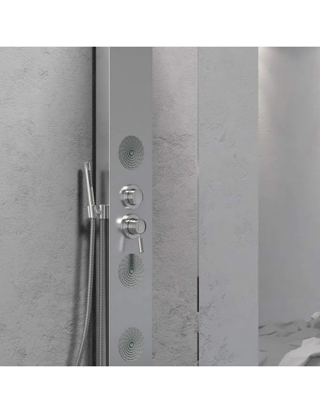 Parete doccia Walk In + colonna multifunzione idromassaggio