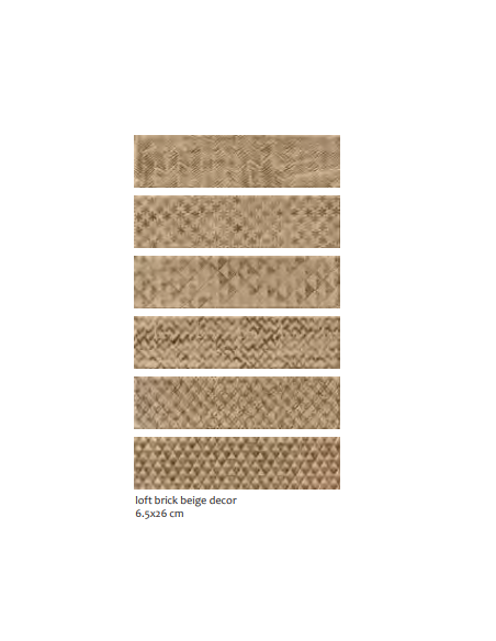 Loft brick rivestimento tipo mattoncino cm 6,5 x 26