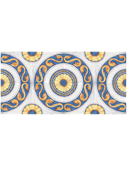 Piastrelle decorate tipo vietrese in offerta |Outlet della Mattonella