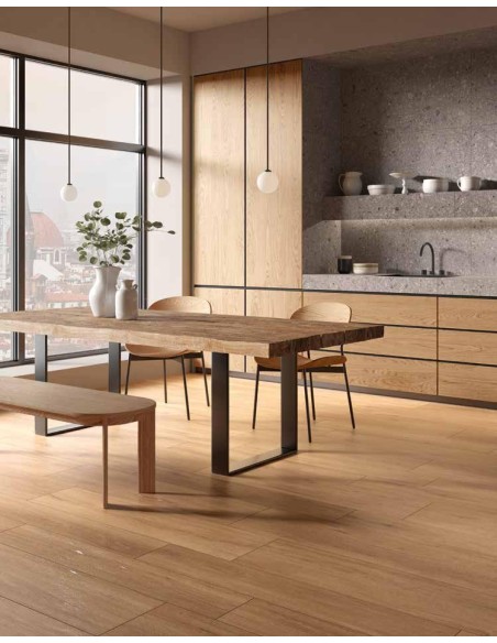 Gres porcellanato effetto legno Firenze naturale|Ceramica il Cavallino