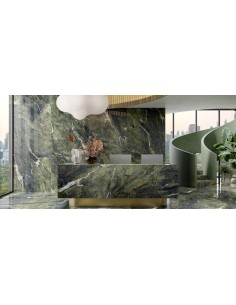 Gres porcellanato effetto marmo verde Fantastic Green | Rak Ceramics
