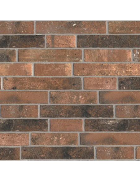 Rivestimento in gres porcellanato effetto mattoncino muretto incastro