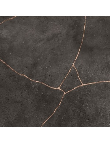 Kintsugi hibi gres porcellanato con venatura oro e bronzo | Outlet