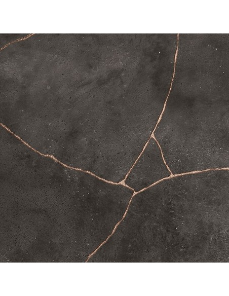Kintsugi hibi gres porcellanato con venatura oro e bronzo | Outlet
