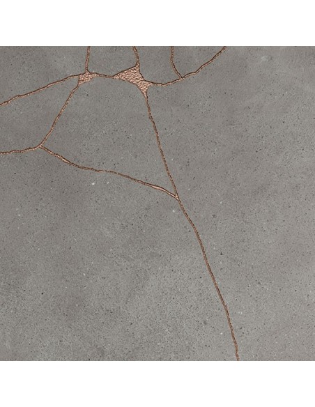 Kintsugi hibi gres porcellanato con venatura oro e bronzo | Outlet