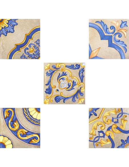 Gres porcellanato decorato tipo vietri sul mare | Offerta outlet stock
