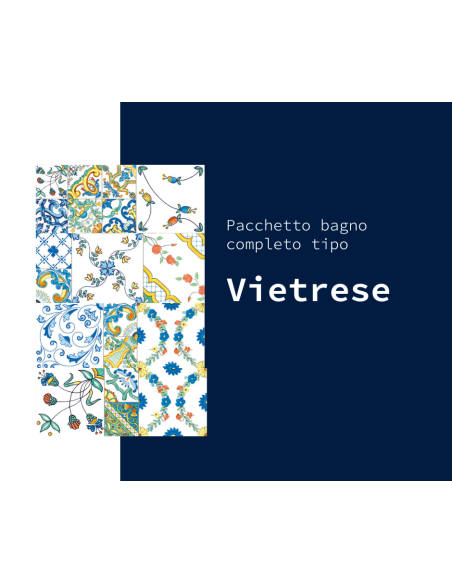 Offerta bagno completo in stile vietrese € 799|Outlet della Mattonella