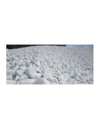 Ciottoli di marmo Bianco Carrara sacco Kg 25