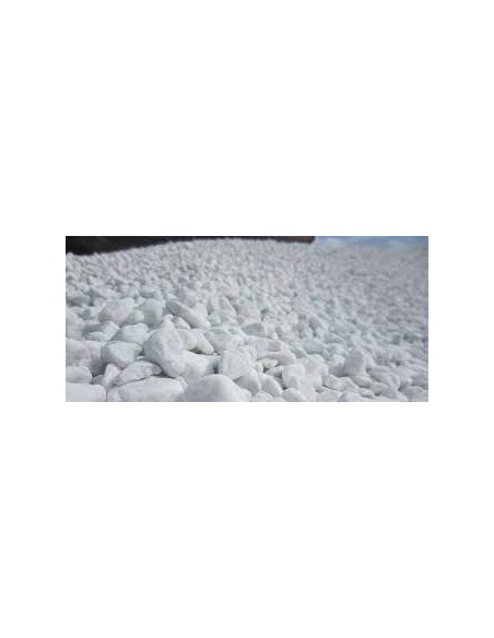 Ciottoli di marmo Bianco Carrara sacco Kg 25