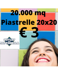 Mattonelle prima scelta a partire da  € 3|Outlet della Mattonella -60%