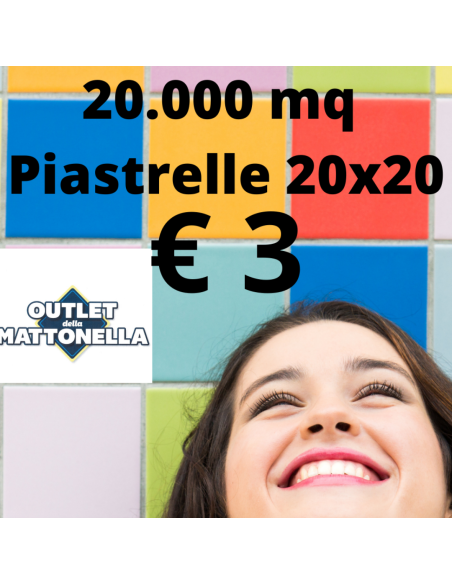 Mattonelle prima scelta a partire da  € 3|Outlet della Mattonella -60%